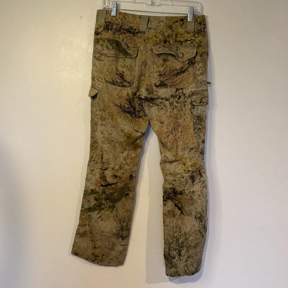 Cabela's Zonz Western Men's Camo Cargo Pants Size 30x29 Regular Hunting Pants